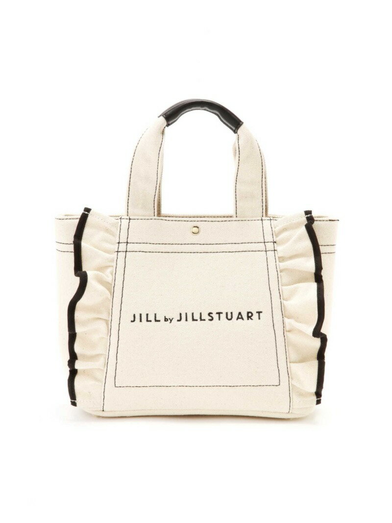JILL by JILLSTUART フリルトートバッグ(小) ジル バイ ジルスチュアート バッグ バッグその他 ホワイト ブラック  ブルー【送料無料】