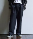 EDIFICE 洋服（メンズ） 【SALE／30%OFF】EDIFICE コモン柄 ジャカード 1タックイージーパンツ エディフィス パンツ スラックス・ドレスパンツ ブラック【送料無料】