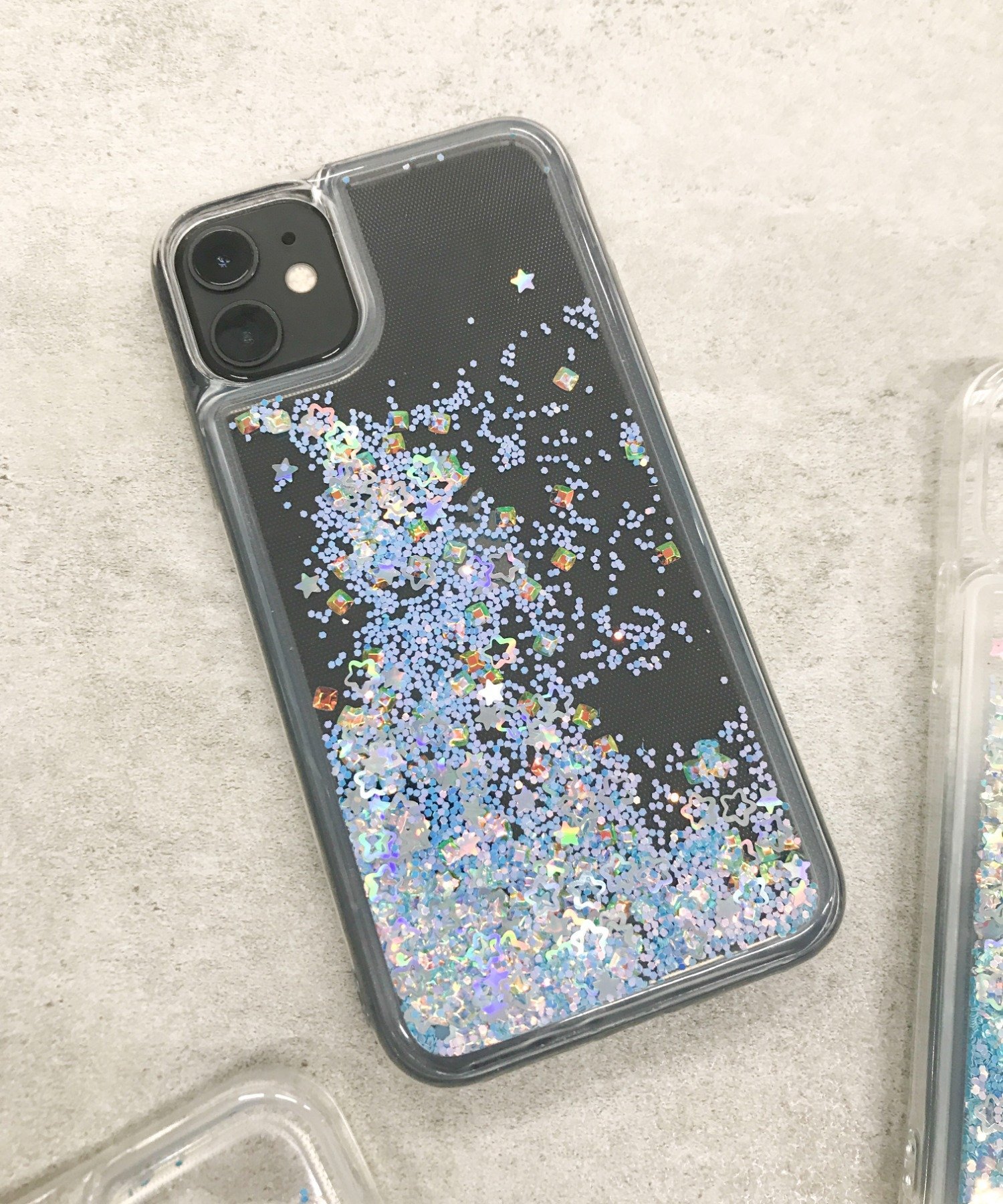 WEGO LADY'S キラキラiphoneケース(ブル