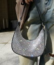 【SALE/68%OFF】Mela GLITTER MOON BAG イチキュウキュウサン バッグ ハンドバッグ ホワイト ピンク グリーン ブラック