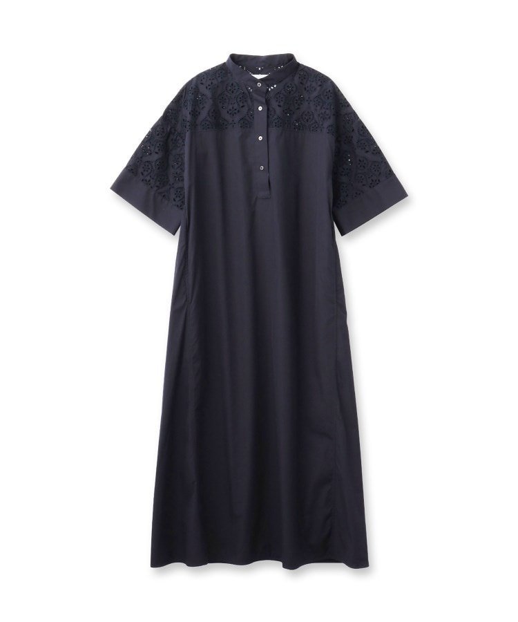 DRESSTERIOR TICCA(ティッカ)レース半袖シャツワンピース ドレステリア ワンピース・ドレス その他のワンピース・ドレス ブルー【送料無料】のサムネイル