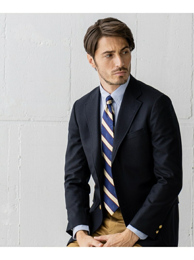 J. Press Saxony Wool Sack Blazer BZOVYW0001: Navy