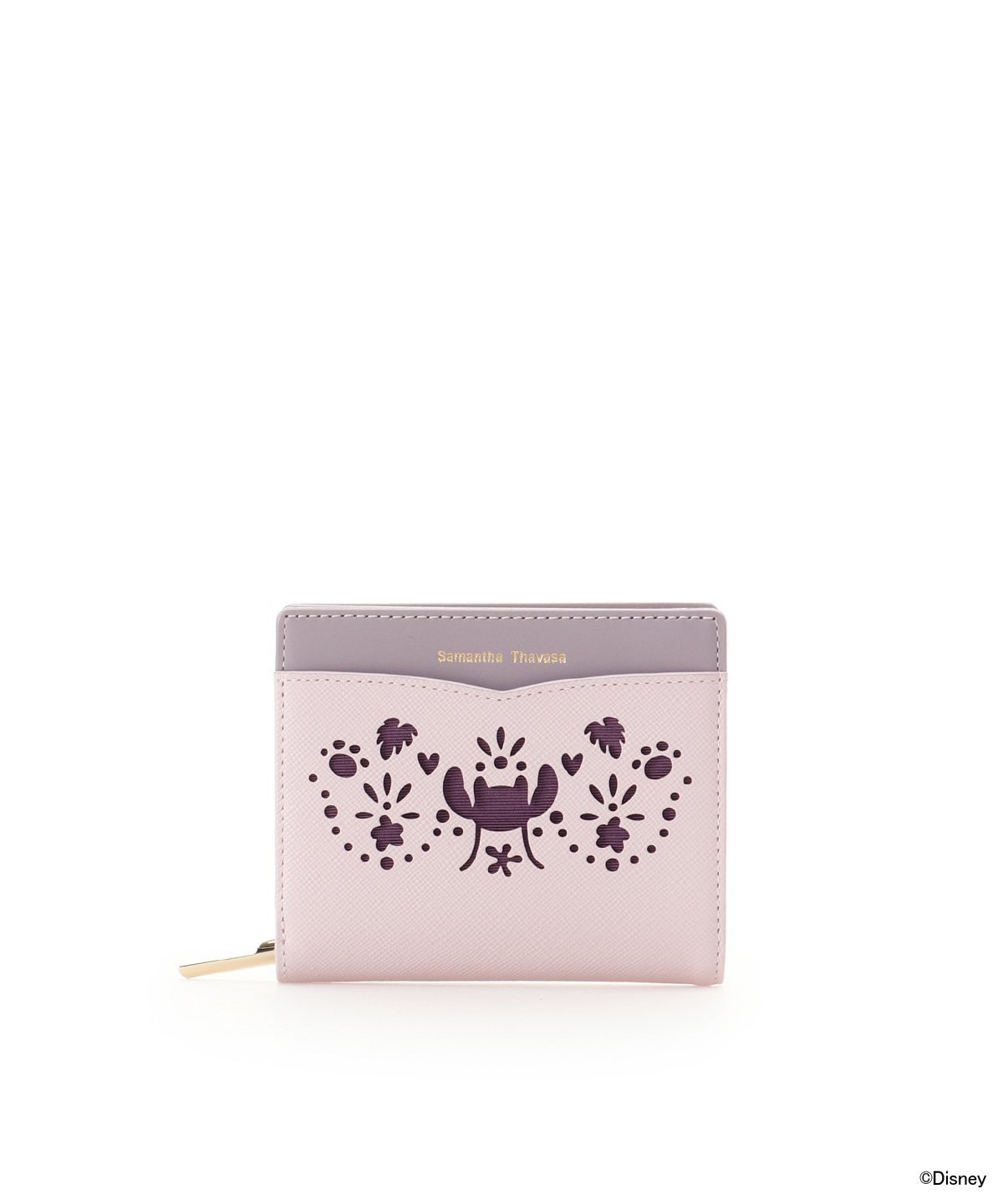 Samantha Thavasa 「スティッチ」&「エンジェル」コレクション 折財布 サマンサタバサ 財布・ポーチ・ケース 財布 パープル【送料無料】のサムネイル
