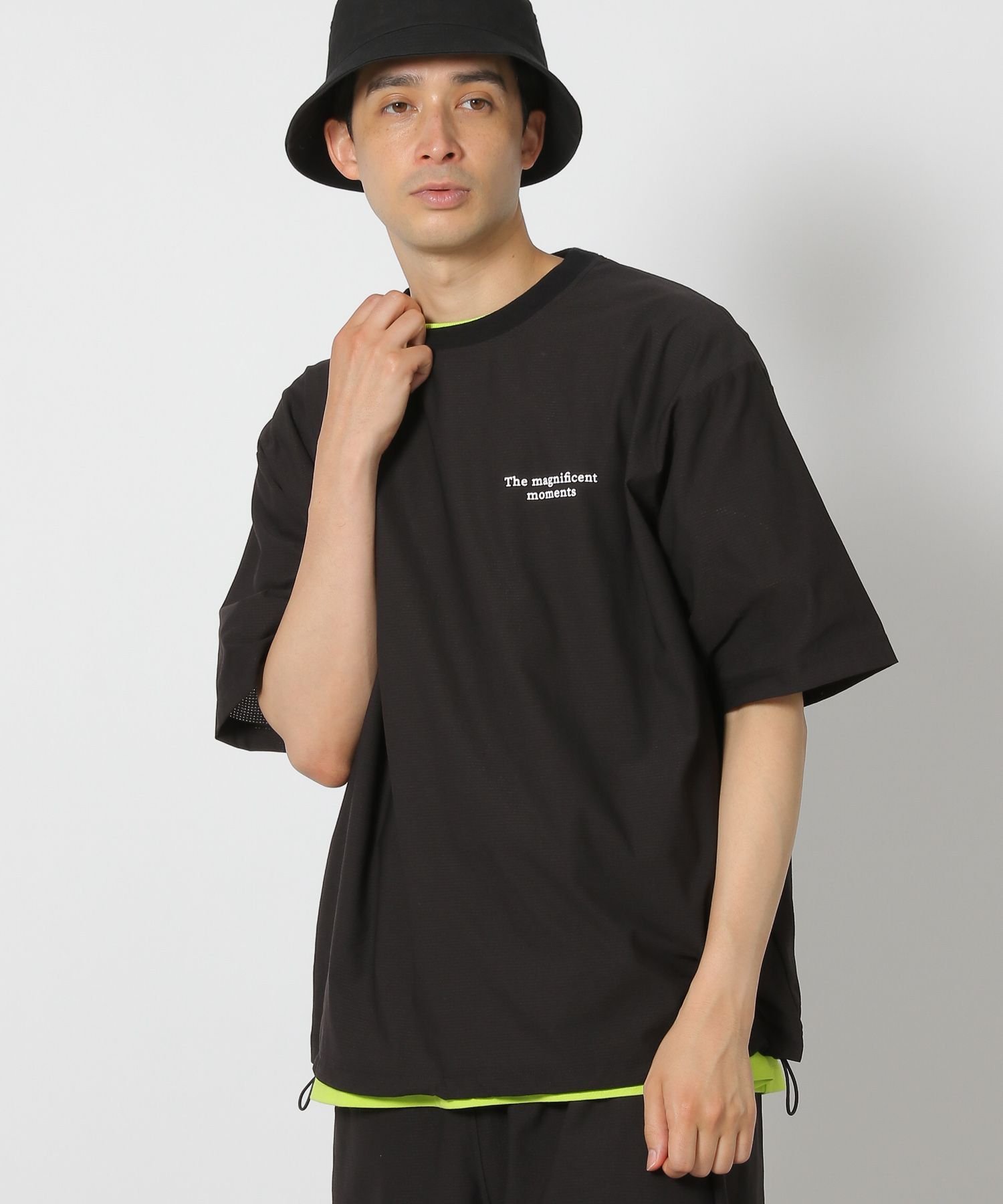 LAKOLE 【セットアップ可】コレカイテキTEE ラコレ トップス カットソー・Tシャツ ブルー ブラック