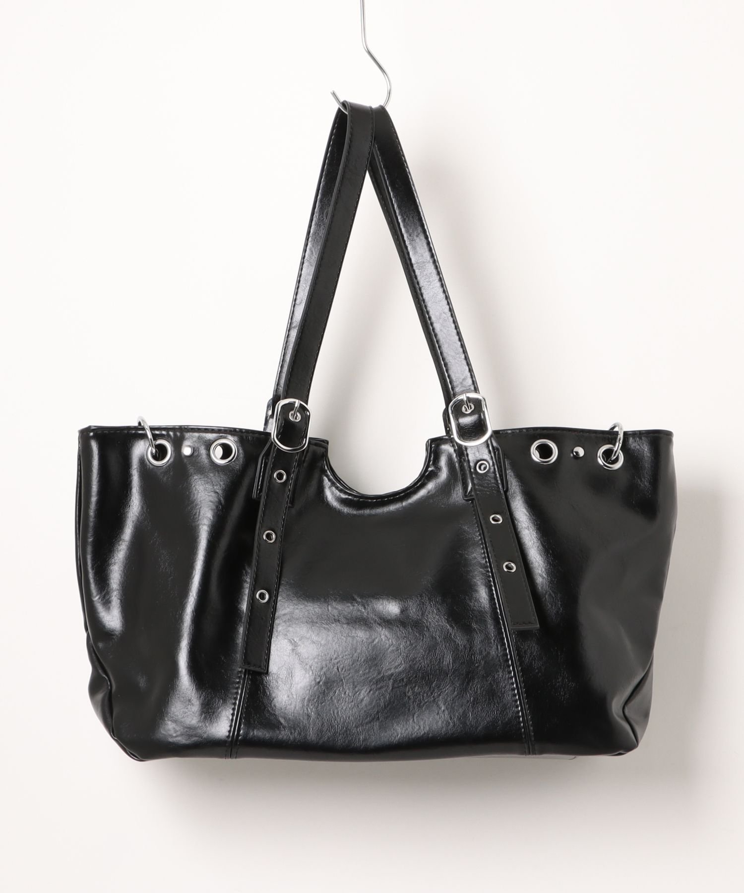 【SALE／40%OFF】MAISON BREEZE MAISON BREEZE/PUレザースクエアトートバッグ KNF-YI セットアップセブン バッグ トートバッグ ブラック ブラウン【送料無料】