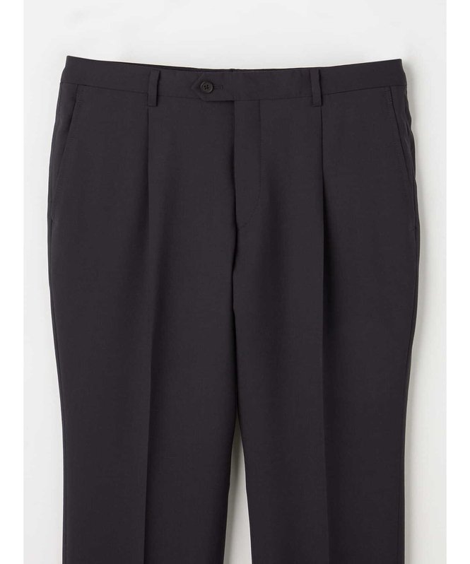 Aquascutum MEN Navy Tropical Plain Trousers アクアスキュータム パンツ スラックス・ドレスパンツ ネイビー【送料無料】