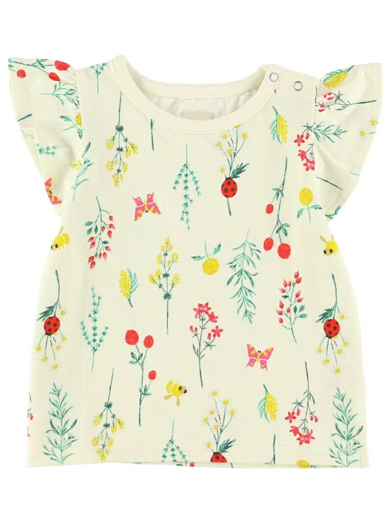 Insect Collection (K)昆虫フラワーフレンチスリーブTシャツ キッズ インセクトコレクション トップス その他のトップス ホワイトのサムネイル