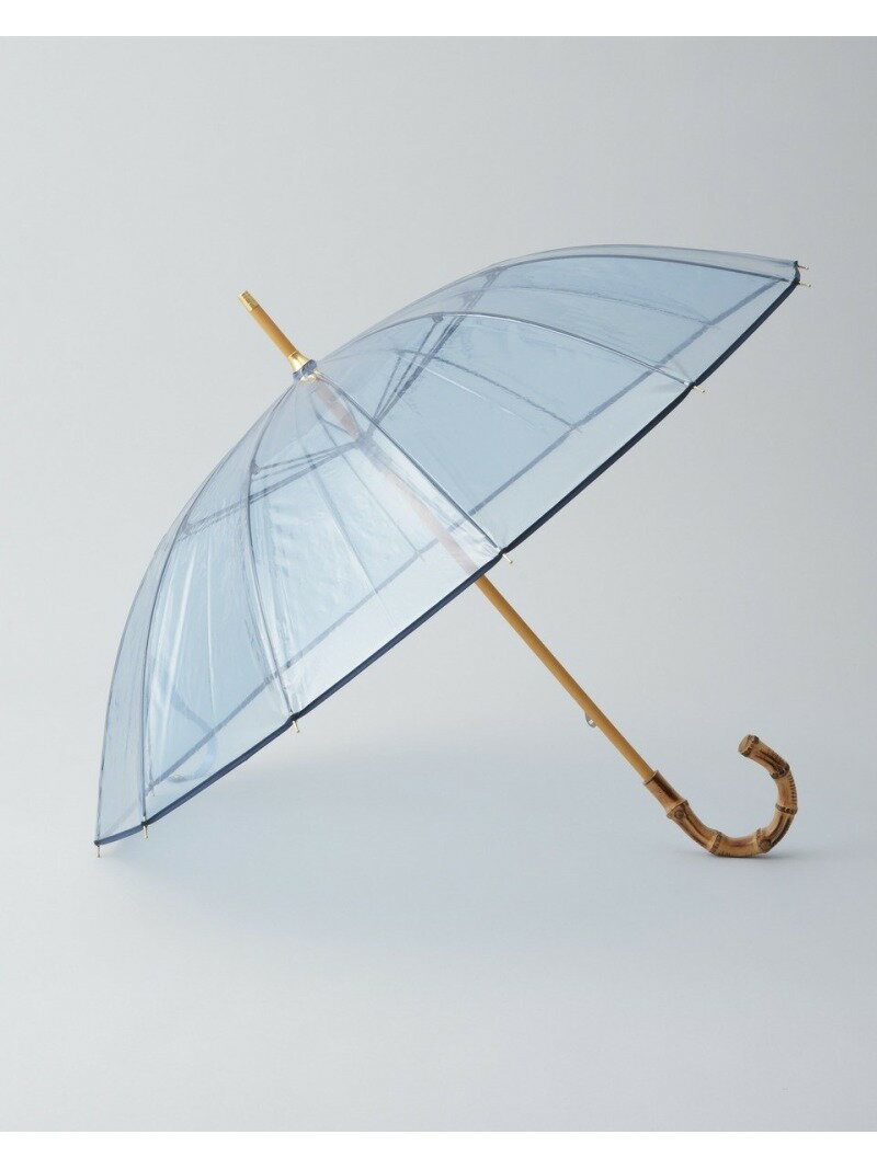 Traditional Weatherwear CLEAR UMBRELLA BAMBOO ȥǥʥ  եå󻨲 Ĺ ֥롼 ֥饦 ۥ磻 ꡼̵