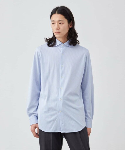 B.C STOCK ジャージー スポーツシャツ ベーセーストック トップス シャツ・ブラウス ホワイト ブルー【送料無料】 B.C STOCK ジャージー スポーツシャツ ベーセーストック トップス シャツ・ブラウス ホワイト ブルー【送料無料】