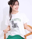 【SALE/40%OFF】SHOO・LA・RUE 【洗える/S-LL】選べる3柄 ベーシックプリントTシャツ シューラルー トップス カットソー・Tシャツ ホワ...