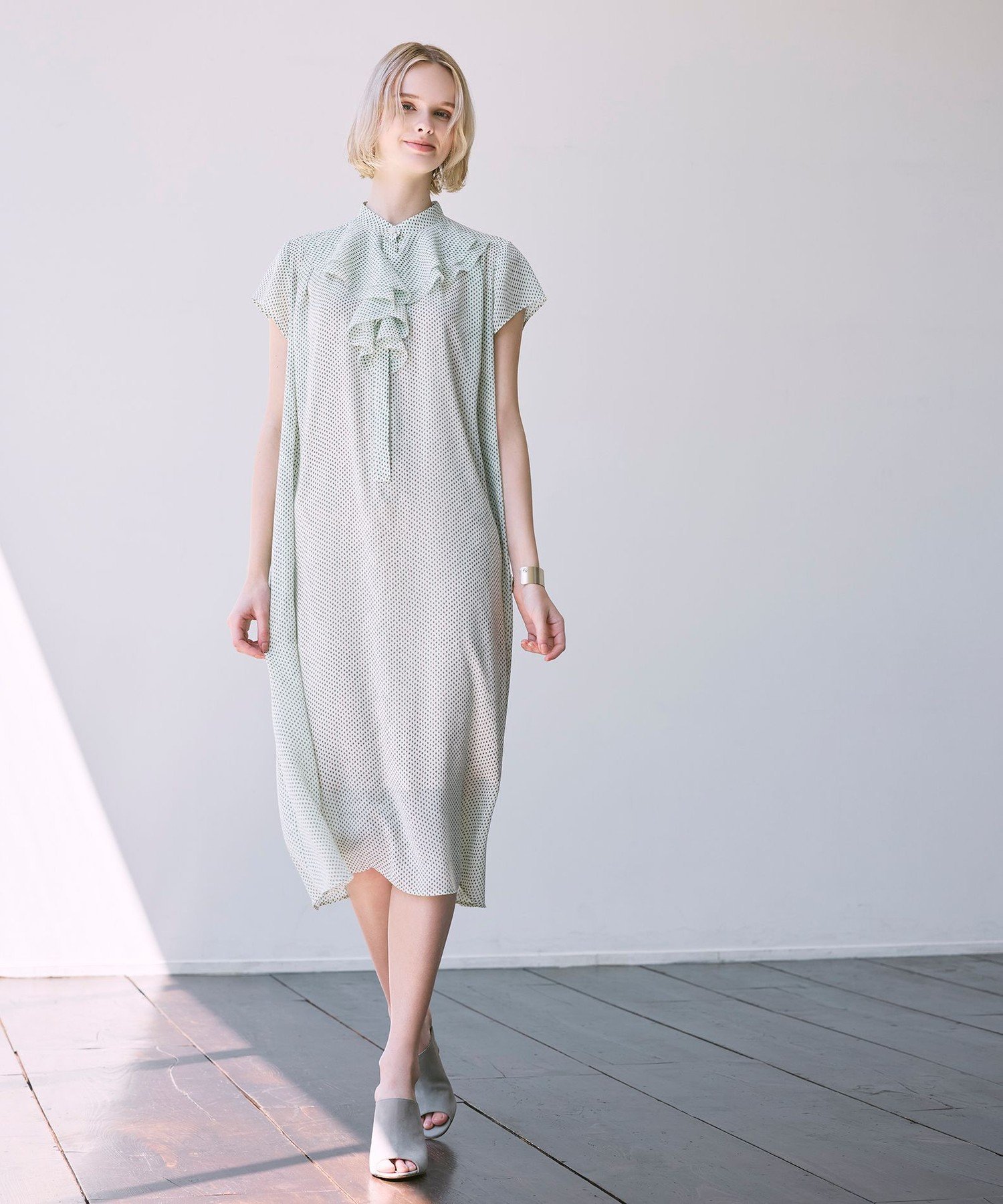 MACKINTOSH LONDON フラグメントプリントワンピース マッキントッシュ ロンドン ワンピース・ドレス その他のワンピース・ドレス ブラック ホワイト【送料無料】