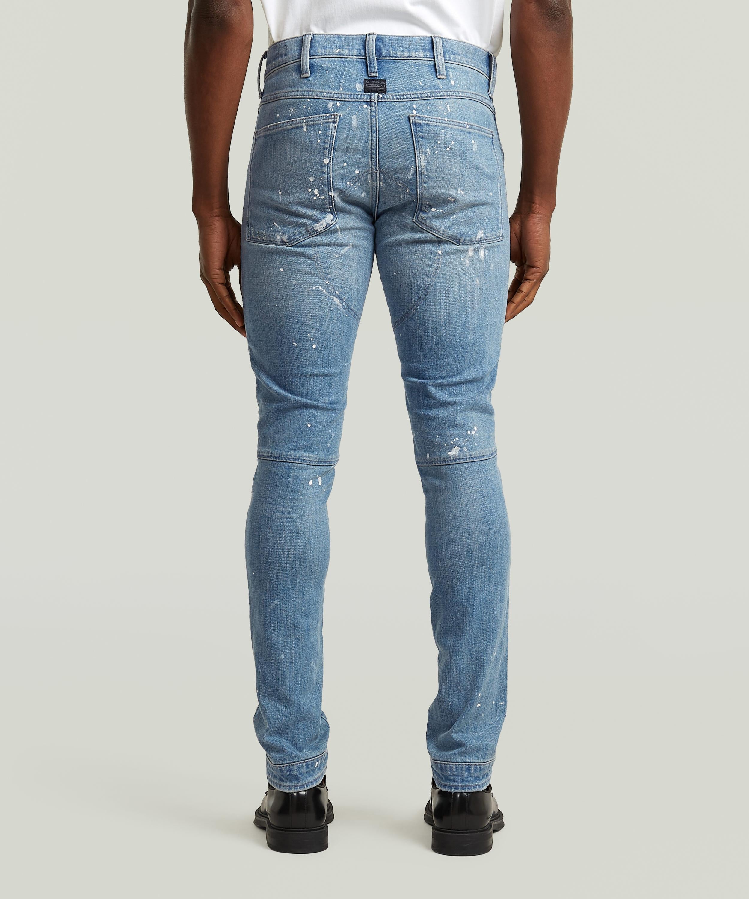 【公式ショップ】5620 3D Skinny Jeans/立体裁断バイカーディテールスキニージーンズ ジースターロゥ パンツ ジーンズ・デニムパンツ ブルー
