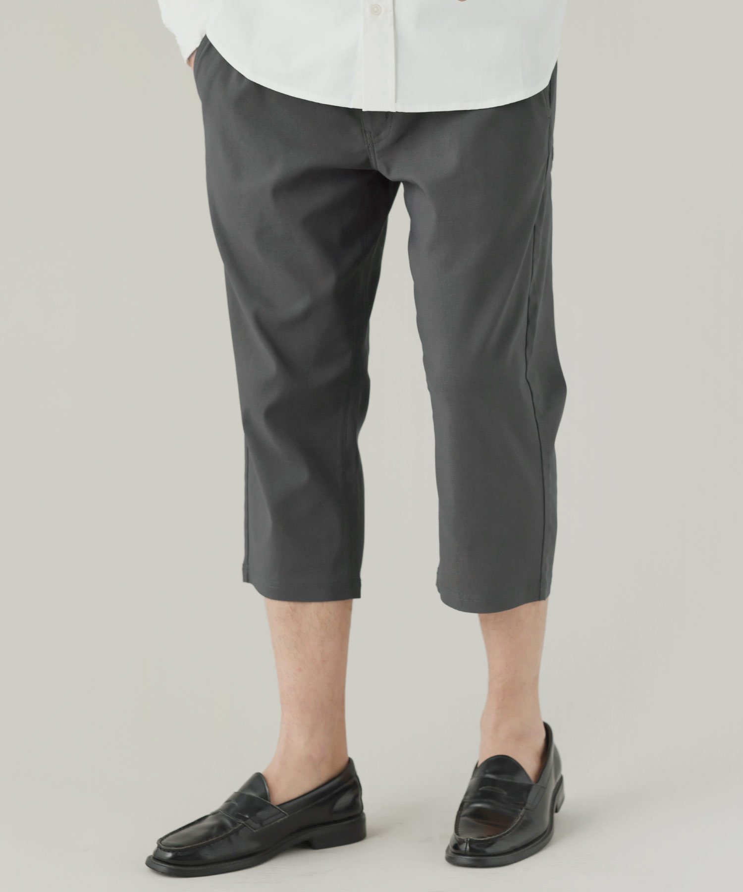 THE CASUAL 【接触冷感/吸水速乾/ストレッチ】カルゼレギンスクロップドパンツ カジュアル パンツ その他のパンツ ネイビー ベージュ ブラック グレー カーキグリーン