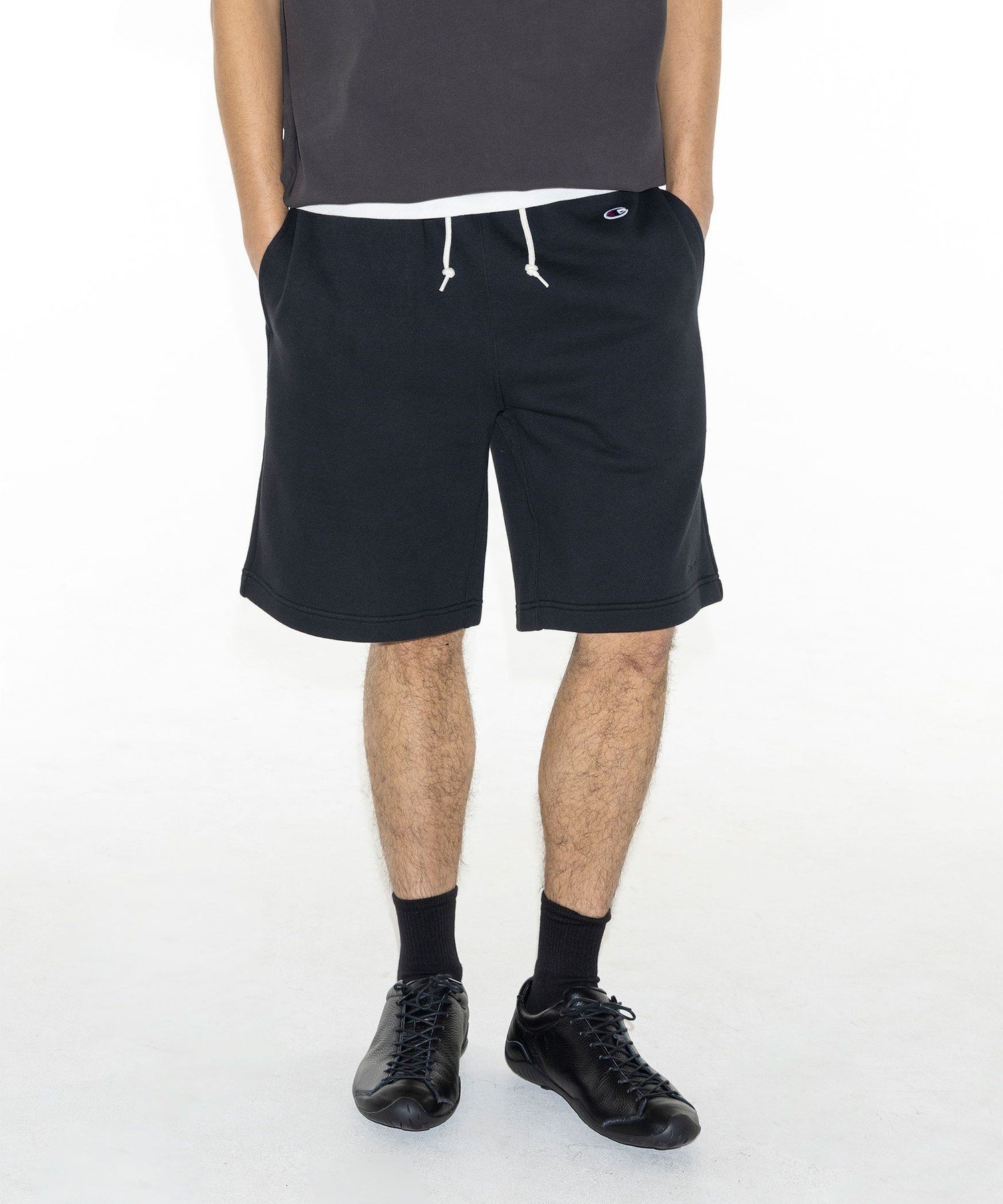 ＜Champion * monkey time＞フレンチテリー ショーツ ビューティー＆ユース ユナイテッドアローズ パンツ ジャージ・スウェットパンツ グレー ブラック