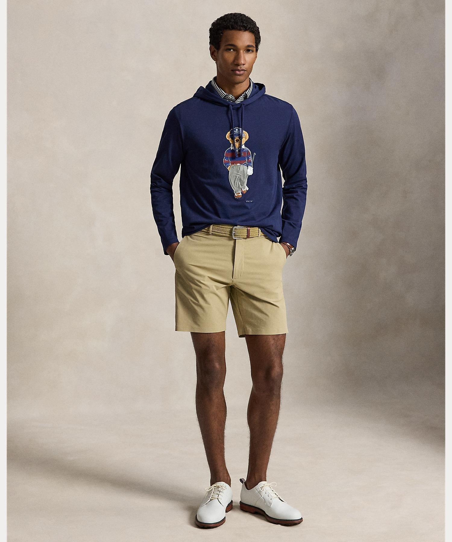 /RLX Golf (RLX)Polo ベア ジャージー フーデッド Tシャツ ラルフローレン トップス パーカー・フーディー ネイビー