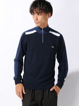 【SALE／40%OFF】LACOSTE (M)『Made in France』ジッパーネック セーター ラコステ ニット【RBA_S】【RBA_E】【送料無料】