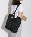 UNITED BASE 【A4対応】チャーム付き 手編み かご トートバッグ ユナイテッド ベース バッグ かごバッグ グレー ブラック ベージュ ホワイト【送...