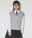 【SALE/10%OFF】Lovetoxic 【卒服】【セレモニー】【洗える】ニットベスト ナルミヤオンライン トップス ニット ホワイト グレー
