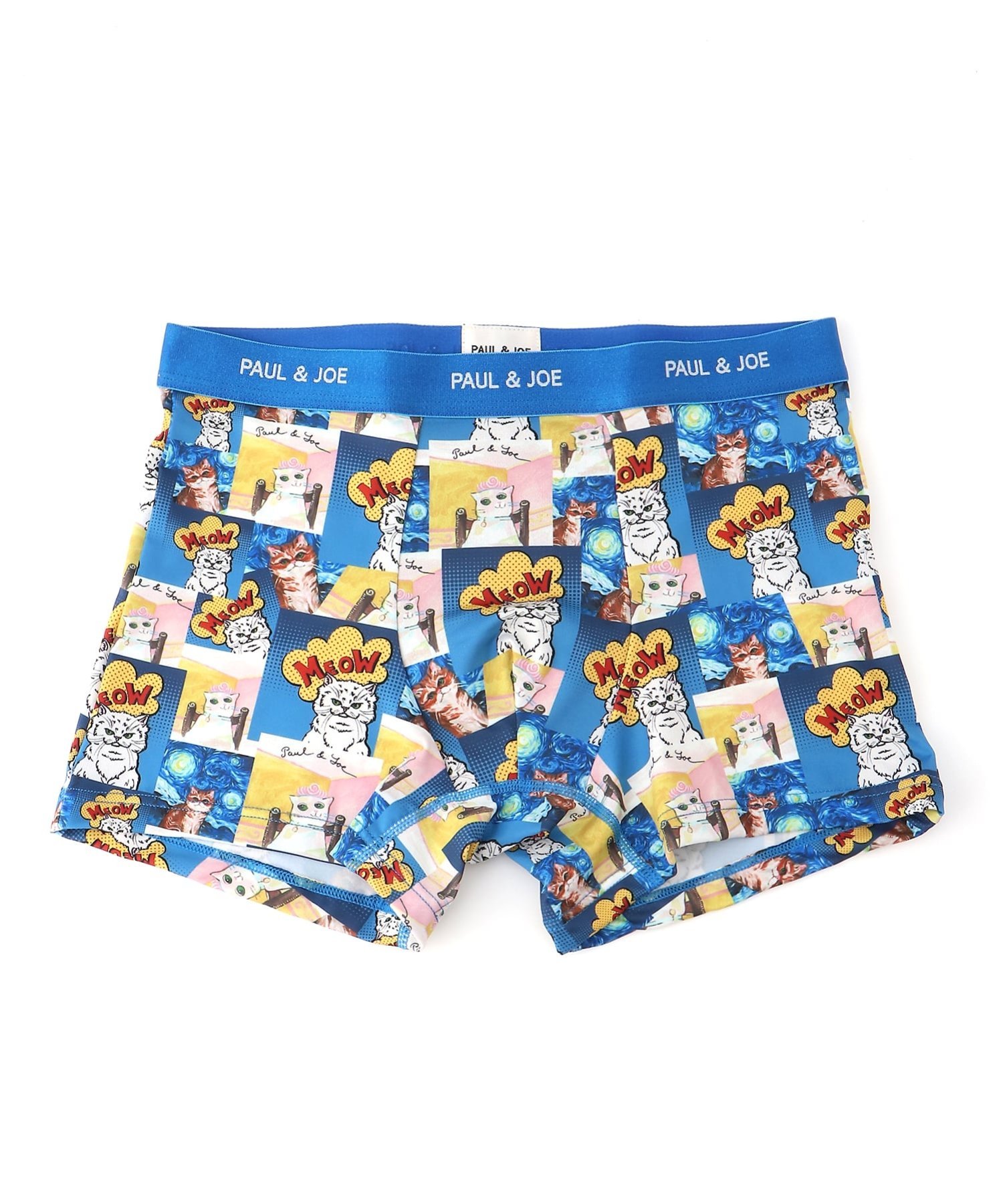 PAUL & JOE (M)PAUL & JOE/ポール & ジョー アート柄プリント ボクサーパンツ ボディライフ インナー・ルームウェア ボクサーパンツ・トランクス ブルー ピンク