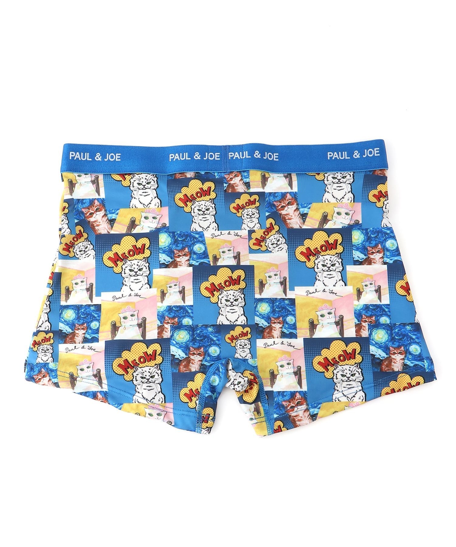 PAUL & JOE (M)PAUL & JOE/ポール & ジョー アート柄プリント ボクサーパンツ ボディライフ インナー・ルームウェア ボクサーパンツ・トランクス ブルー ピンク