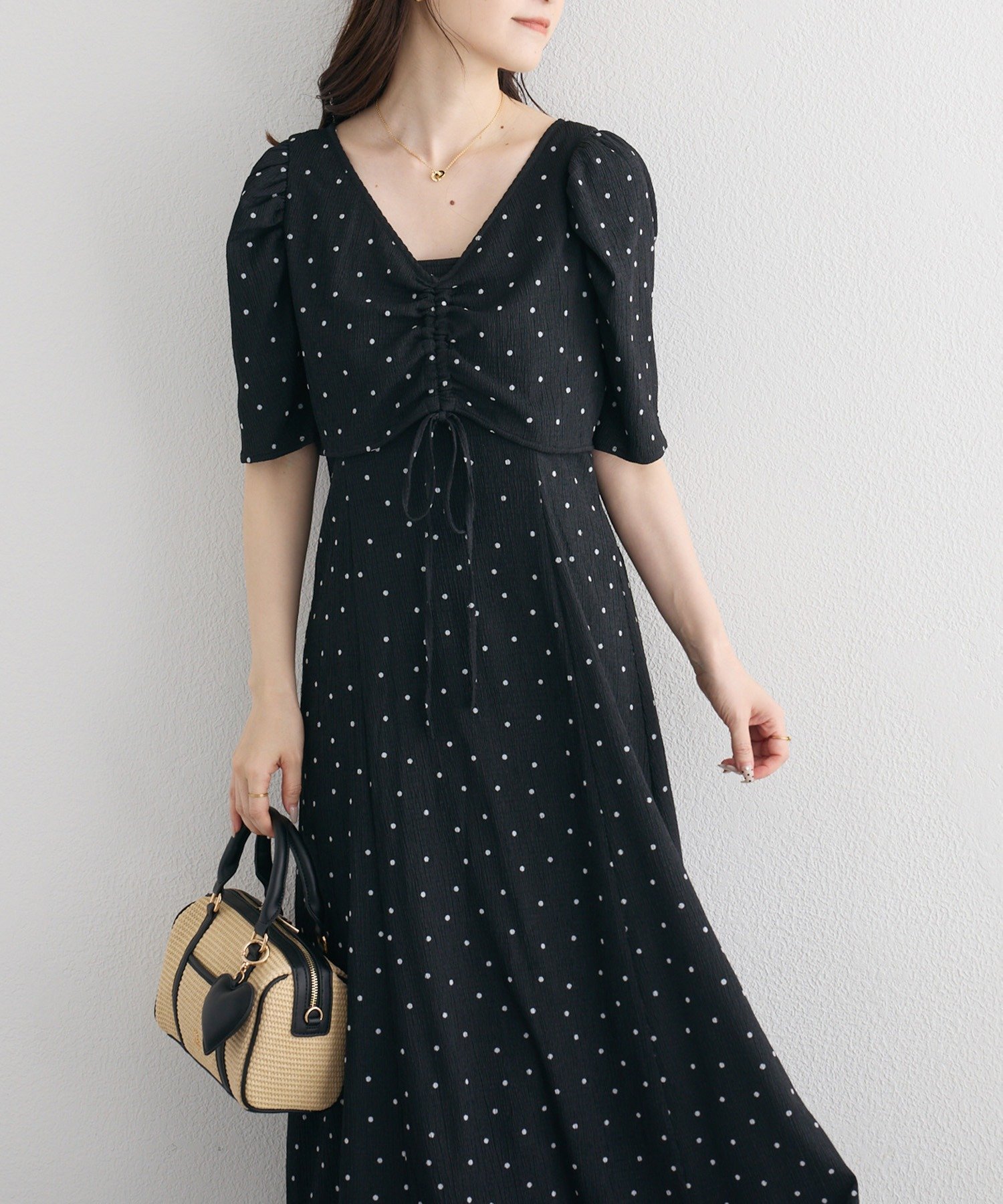 one after another NICE CLAUP 【リバイバル】しぼしぼマルチセットワンピ ワンアフターアナザー ナイスクラップ ワンピース・ドレス その他のワンピース・ドレス ブルー ホワイト ブラック