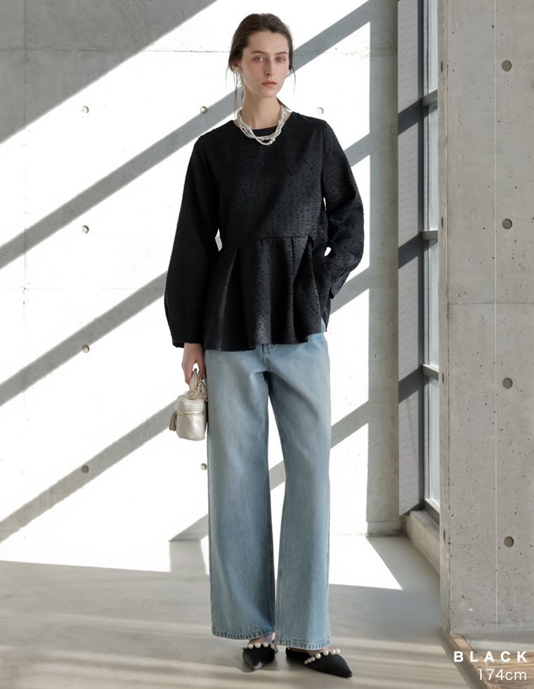 【SALE／45%OFF】MEISM ポインテッドトゥパールモチーフミュール リエディ シューズ・靴 パンプス ブラック stylife-15571123 Rakuten Fashion サンプル画像3