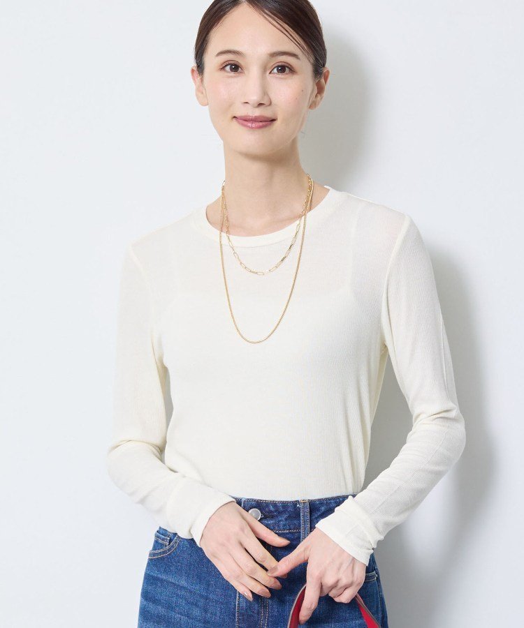 Reflect 【インナーに◎】クルーネックプルオーバー リフレクト トップス カットソー・Tシャツ ホワイト ブラック