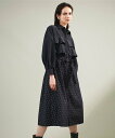 グレースコンチネンタル　ドレス 【SALE／30%OFF】GRACE CONTINENTAL 箔ドットシャツドレス グレースコンチネンタル ワンピース・ドレス シャツワンピース ブラック ホワイト【送料無料】