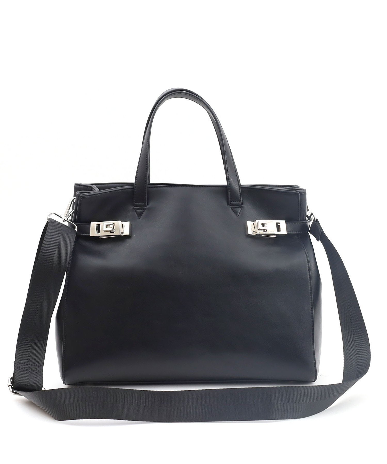 【SALE／40%OFF】SMIR NASLI W金具付き2WAYトートバッグ/A4対応 プードゥードゥー バッグ トートバッグ ベージュ ブラック【送料無料】