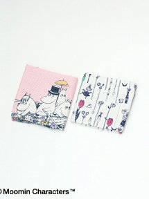 【SALE／30%OFF】Afternoon Tea LIVING Moomin×Afternoon Tea/ディッシュクロス2枚セット アフタヌーンティー・リビング 食器・調理器具・キッチン用品 その他の食器・調理器具・キッチン用品 イエロー ピンク