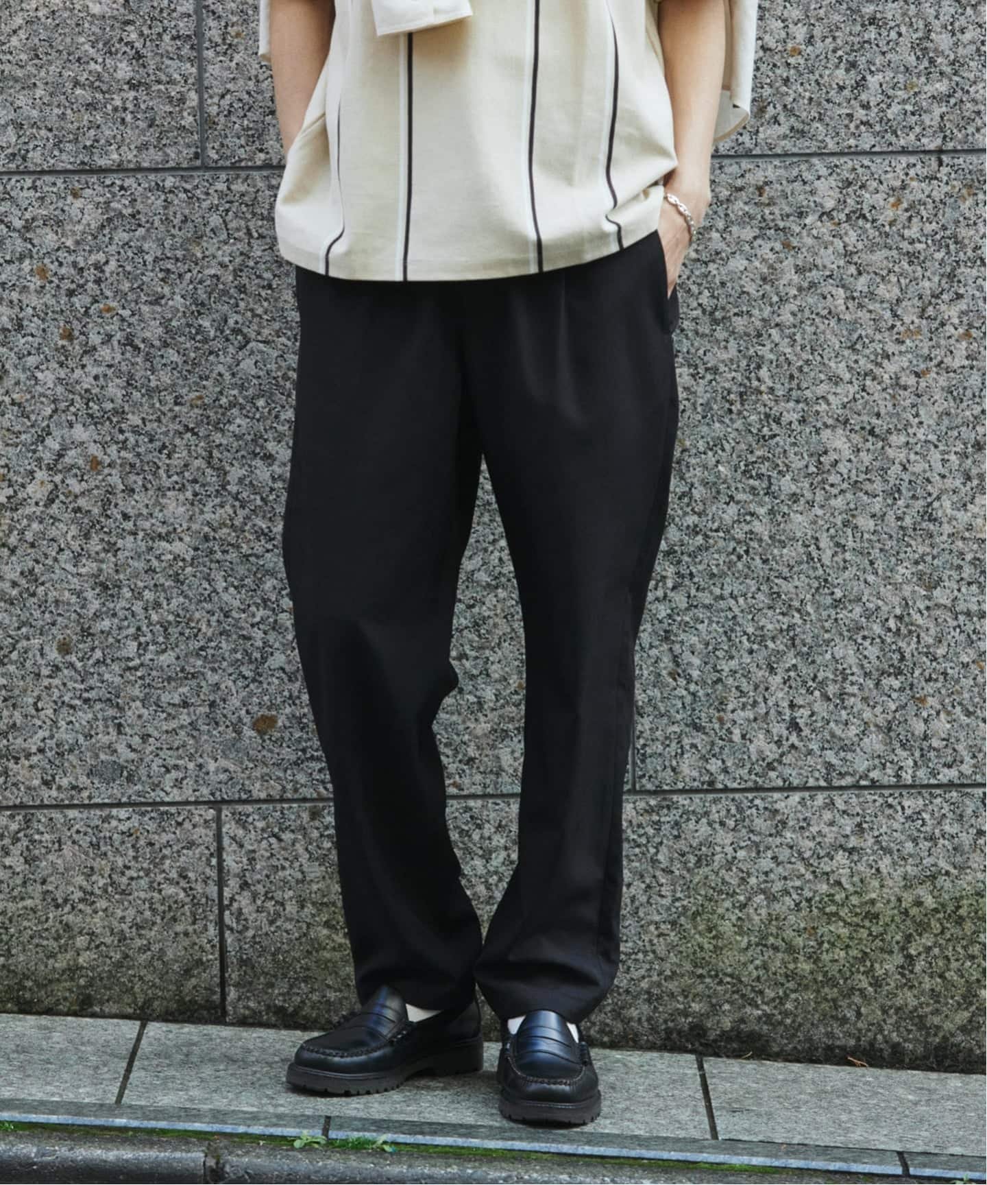 JOURNAL STANDARD METROPOLYS ブッチャー1P ジャーナル スタンダード パンツ スラックス・ドレスパンツ ブラック ベージュ グレー