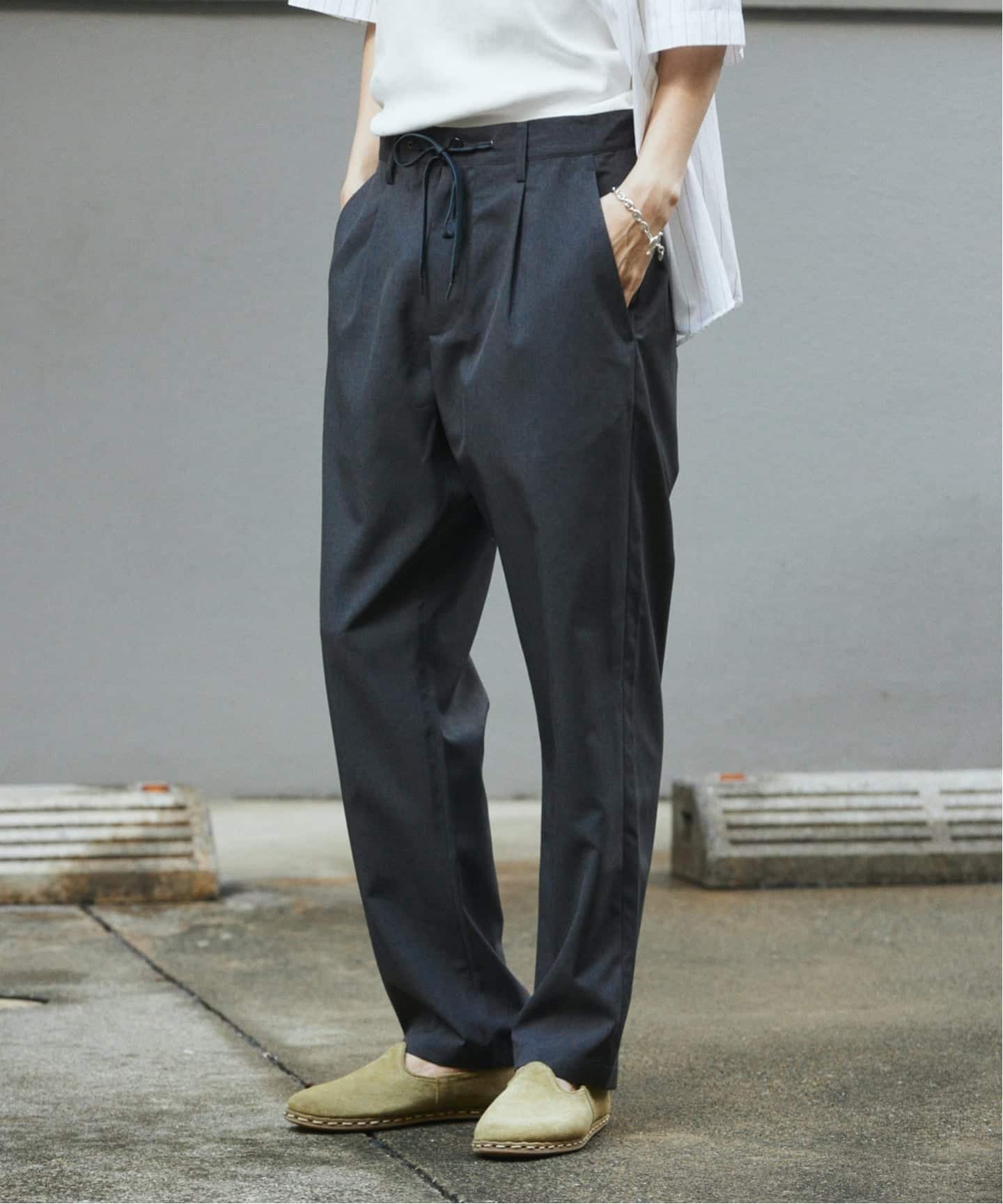 JOURNAL STANDARD METROPOLYS ブッチャー1P ジャーナル スタンダード パンツ スラックス・ドレスパンツ ブラック ベージュ グレー