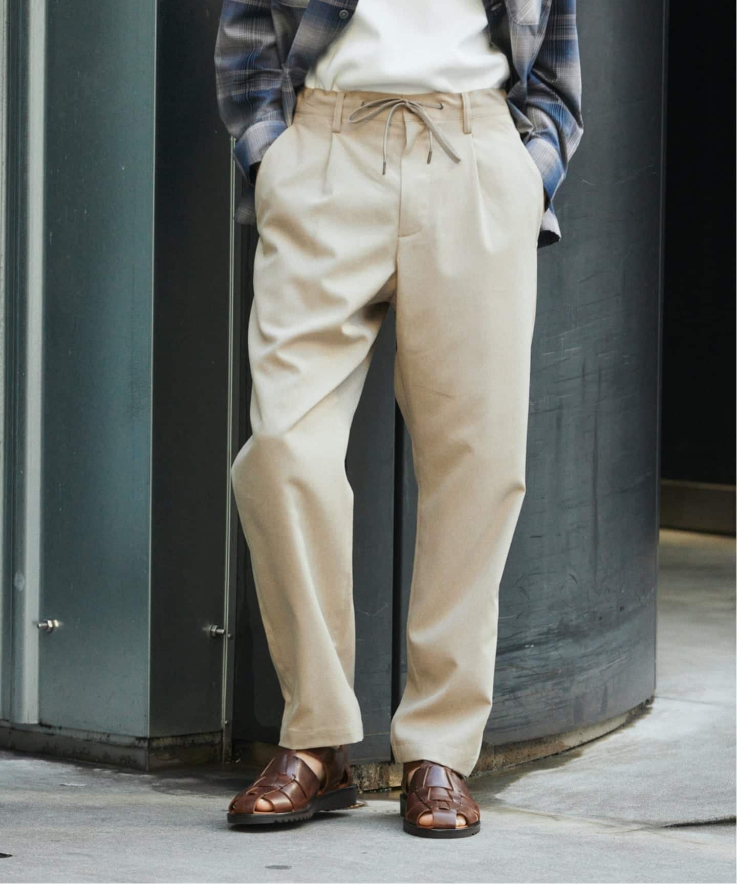 JOURNAL STANDARD METROPOLYS ブッチャー1P ジャーナル スタンダード パンツ スラックス・ドレスパンツ ブラック ベージュ グレー