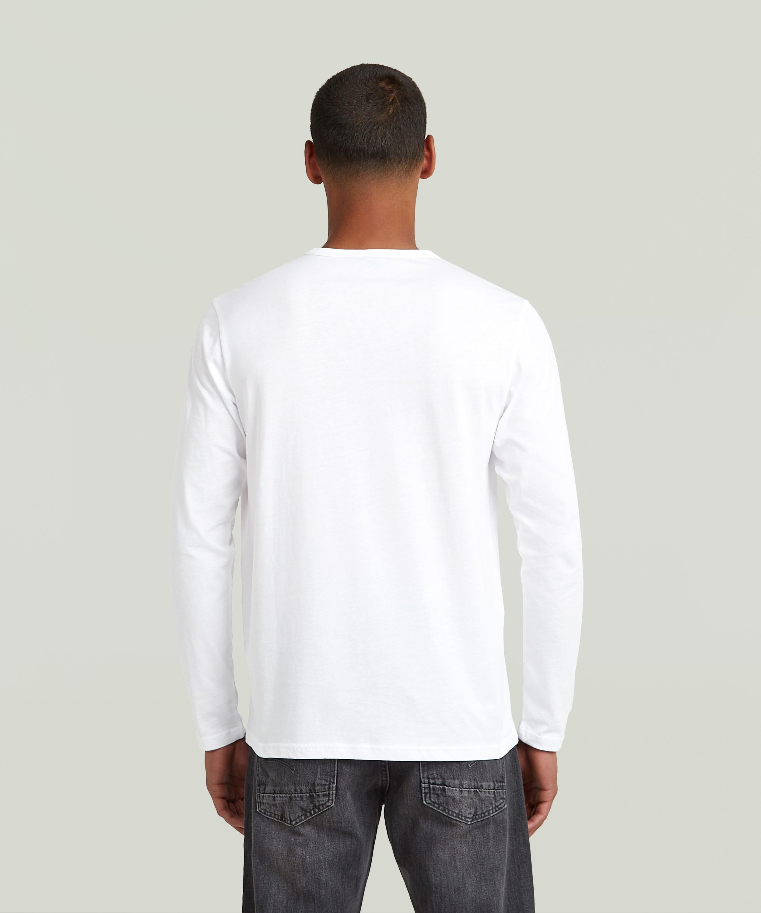 【公式ショップ】Old Skool T-Shirt/クラシックロゴロングスリーブTシャツ ジースターロゥ トップス カットソー・Tシャツ ホワイト