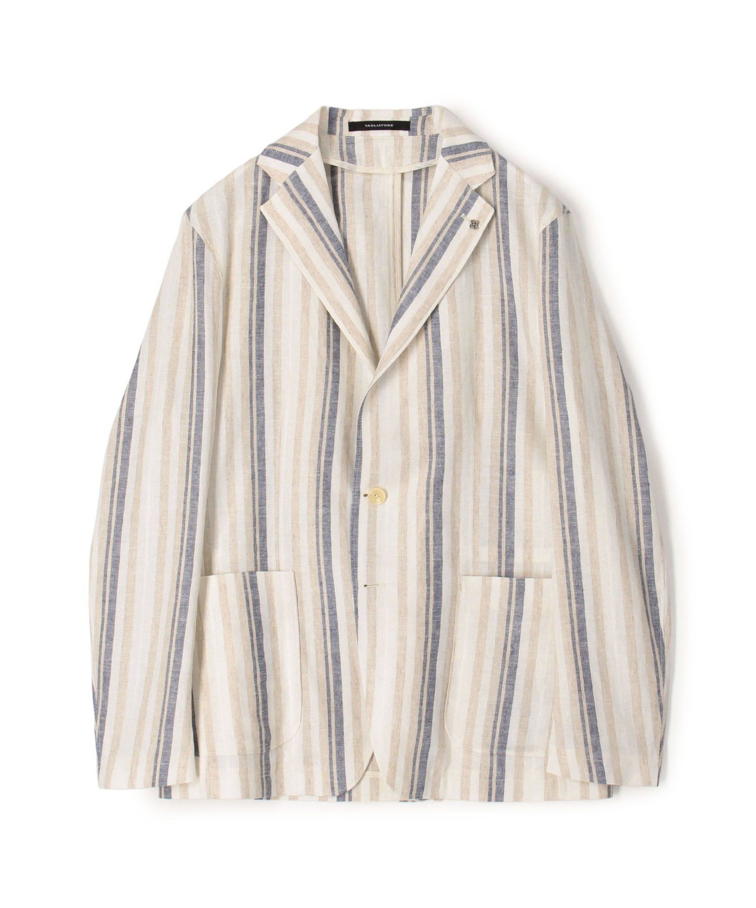 人造皮 - TOMORROWLAND MEN 【別注】TAGLIATORE G-LIGHT リネンレーヨン シングルブレステッド 2Bジャケット トゥモローランド ジャケット・アウター テーラードジャケット・ブレザー ベージュ【送料無料】