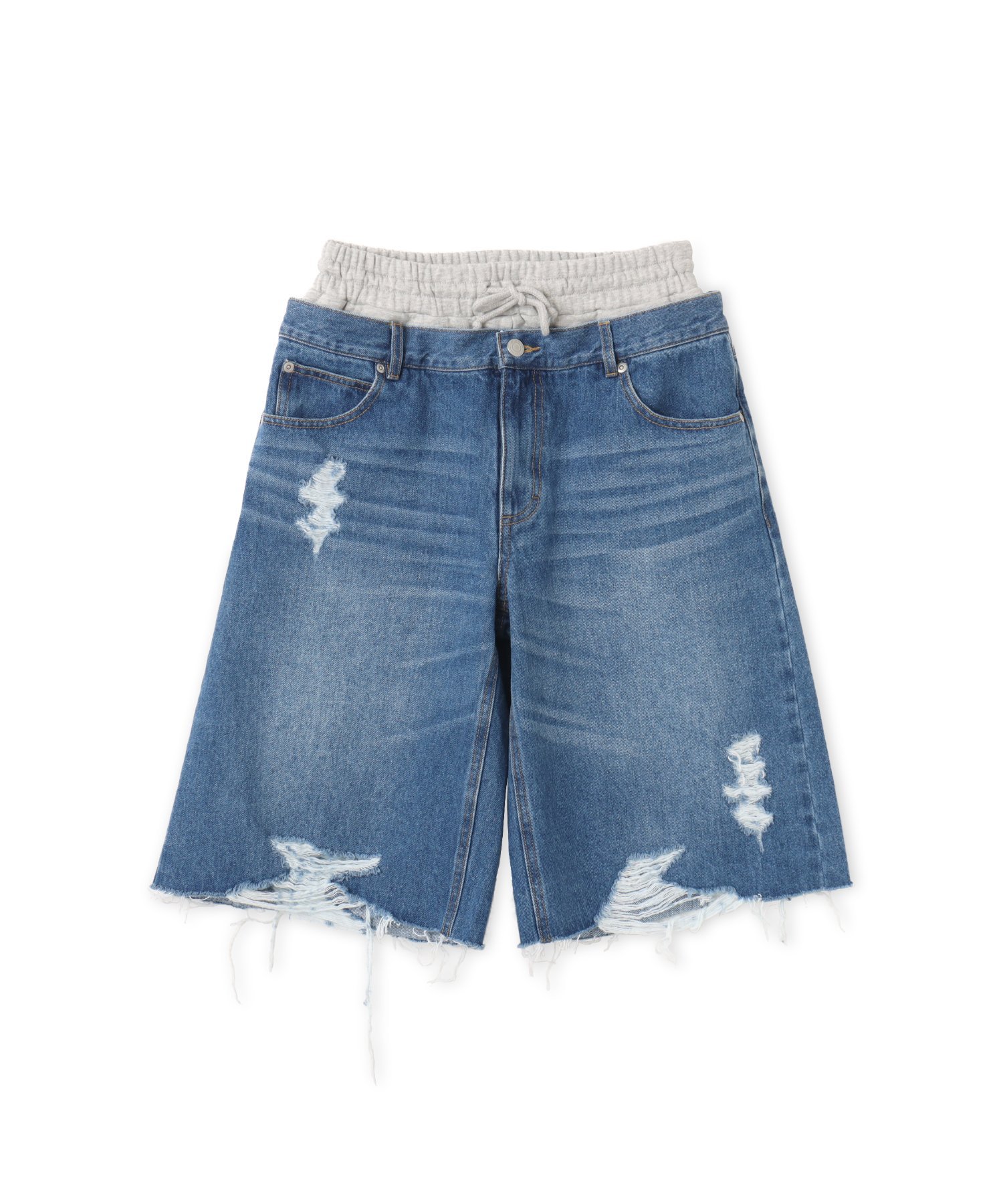 atmos pink atmos pink Layered Denim Half Pants BLUE アトモス パンツ その他のパンツ ブルー