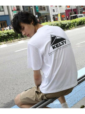 【SALE／20%OFF】THE SHOP TK KELTY/ケルティー別注バックプリントTシャツ ザ ショップ ティーケー カットソー Tシャツ ホワイト ブラック グリーン