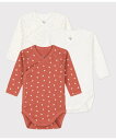 【SALE／20 OFF】PETIT BATEAU 長袖あわせボディ3枚組 プチバトー マタニティウェア ベビー用品 ベビー肌着 新生児服【送料無料】