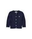 POLO RALPH LAUREN (ベビー)ケーブルニット コットン カーディガン ラルフローレン トップス カーディガン ネイビー【送料無料】