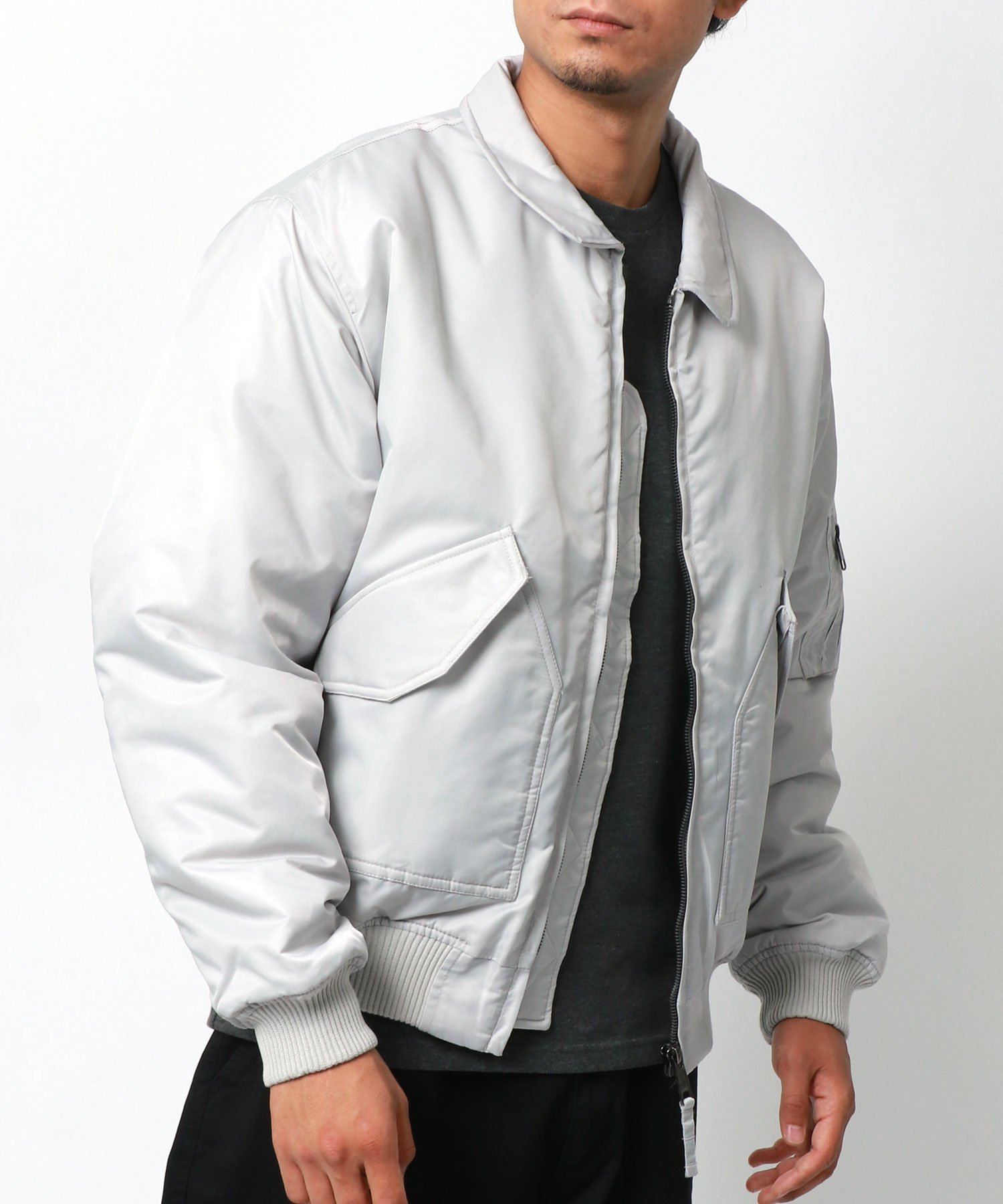 【SALE／5%OFF】Nylaus CWU-45P フライトジャケット メンズ ミリタリージャケット マルカワ ジャケット・アウター ミリタリージャケット ブラック グレー ブラウン グリーン【送料無料】