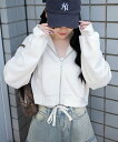 ウィゴー 服 レディース WEGO LADY'S ショートジップパーカー ウィゴー トップス パーカー・フーディー ホワイト グレー ブラック