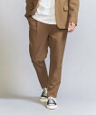 【SALE/60%OFF】BEAUTY&YOUTH UNITED ARROWS エコ フルフラン 1プリーツ テーパードパンツ-ウォッシャブル セットアップ対応- ユナイテッドアローズ アウトレット パンツ スラックス・ドレスパンツ ベージュ ネイビー【送料無料】