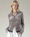 PRANK PROJECT シアーベルベットシャツ / Sheer Velvet Shirt プランク プロジェクト トップス その他のトップス グレー ホワイ...