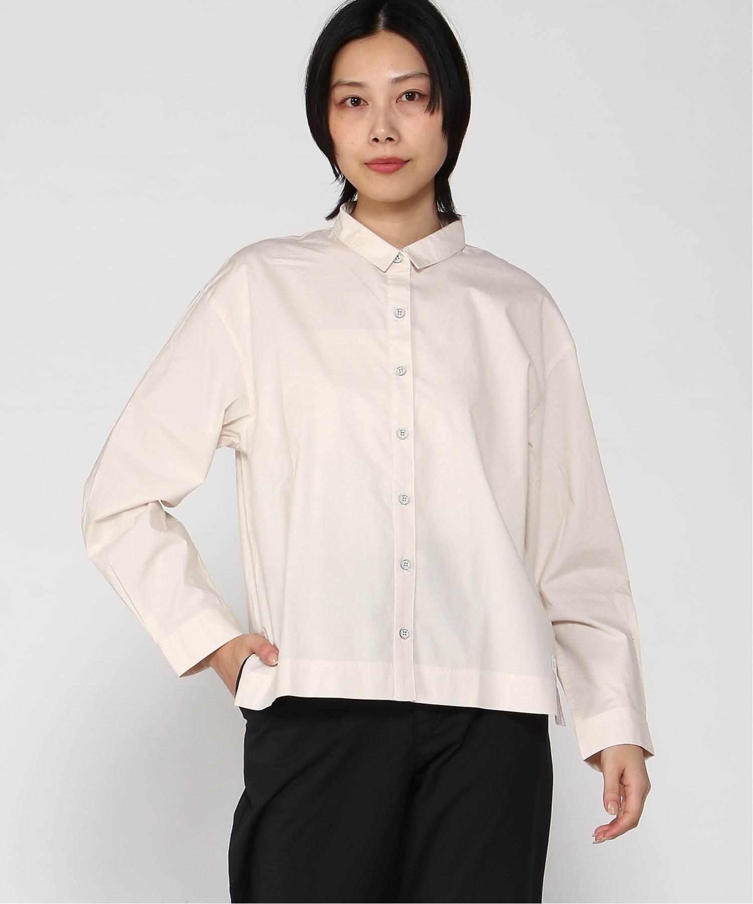 【SALE／50%OFF】SWITCH MOTION CROCODILE LADIES (W)ロゴワッペン 無地 ブラウス クロコダイル トップス シャツ・ブラウス ベージュ ..