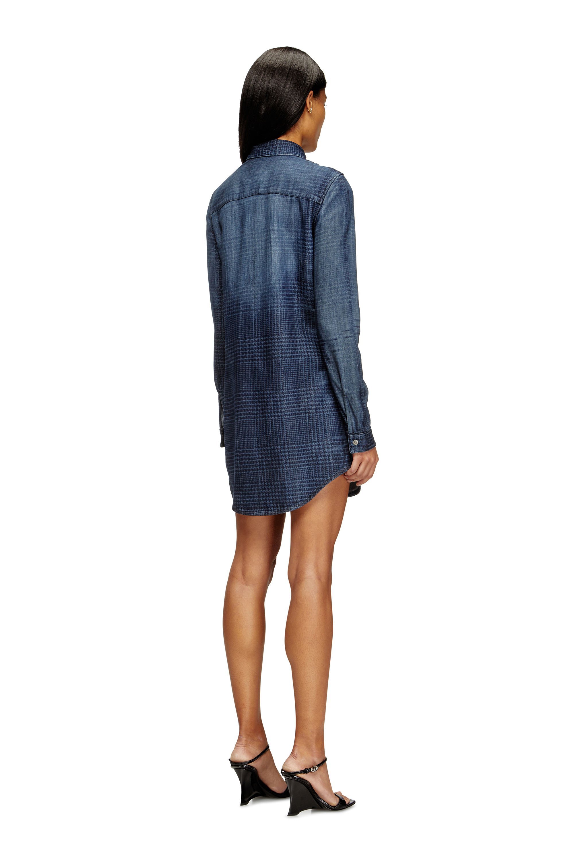 ウィメンズ デニムシャツドレス DE-EAZY DRESS-S ディーゼル ワンピース・ドレス シャツワンピース ブルー