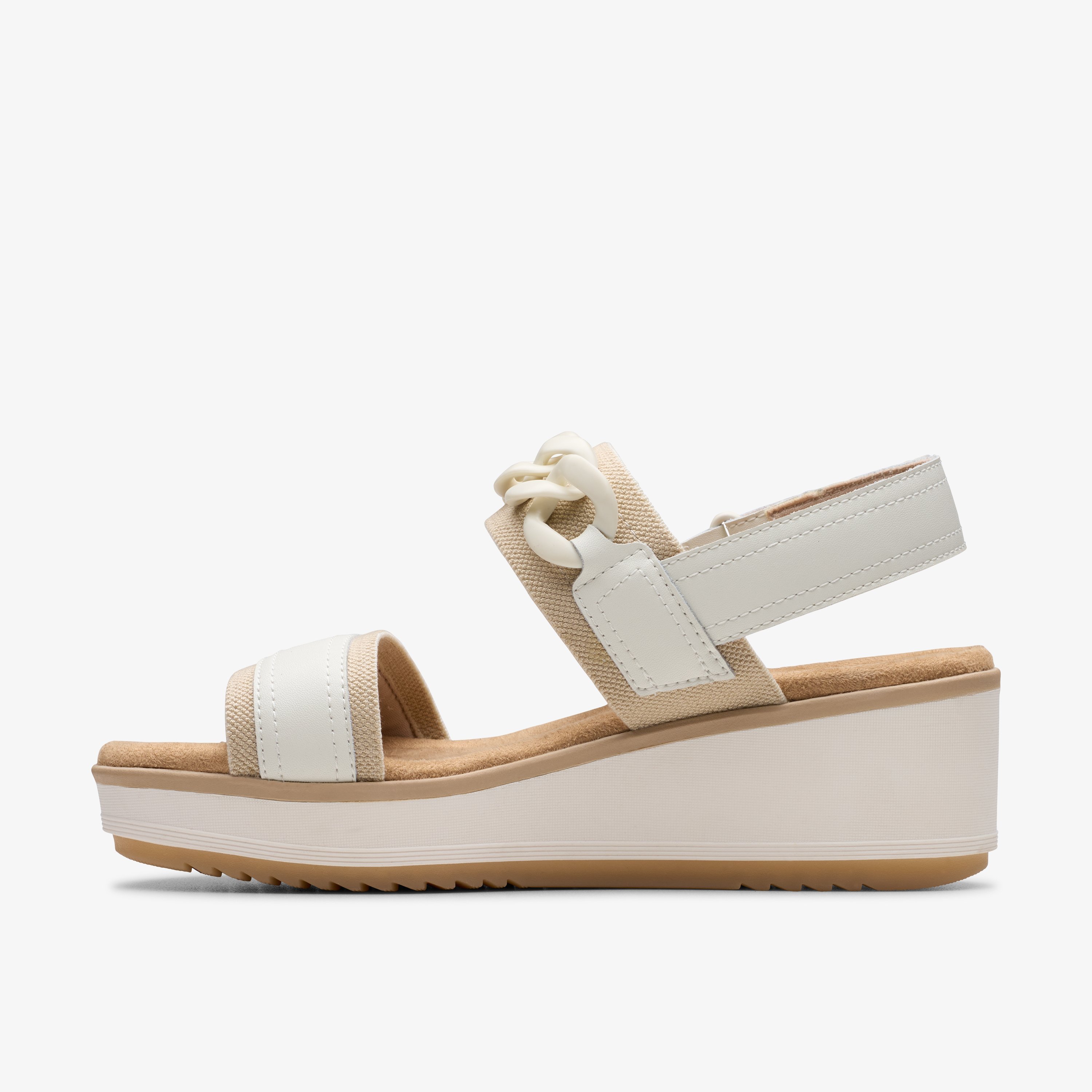 Clarks Wrenly Eve クラークス シューズ・靴 サンダル ホワイト【送料無料】