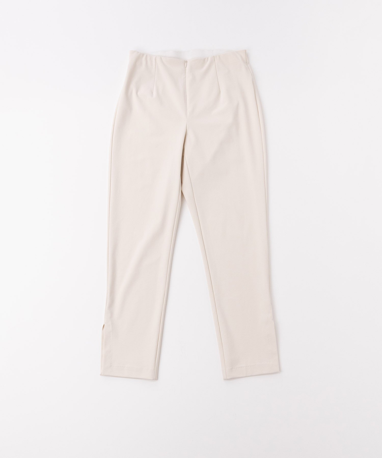 TABASA 【SALE】クールハイテンション裾スリットパンツ タバサ パンツ その他のパンツ ネイビー ベージュ グレー