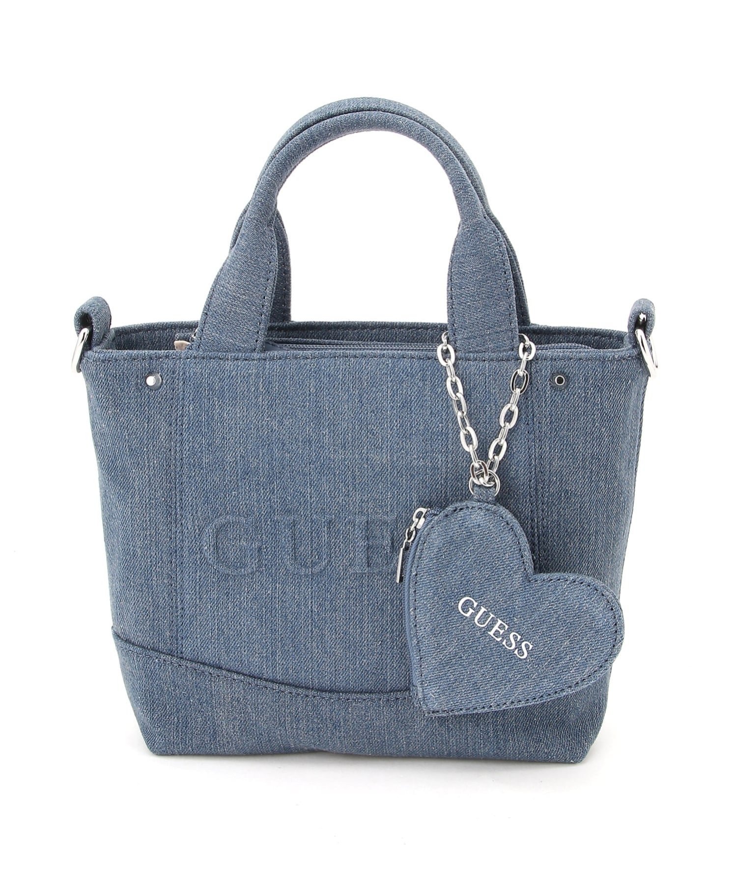 Guess - GUESS GUESS/(W)SASHA Mini Tote ミニトート トートバッグ ショルダーバッグ ゲス バッグ トートバッグ ブルー【送料無料】