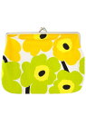 Marimekko Unikko / Puolikas kukkaro がま口ポーチ マリメッコ 財布・ポーチ・ケース ポーチ グレー ピンク ホワイト レッド...
