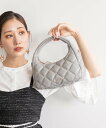 【SALE/20%OFF】RANDA キルティングハーフムーンバッグ ランダ バッグ ハンドバッグ ブルー ブラック ホワイト【送料無料】